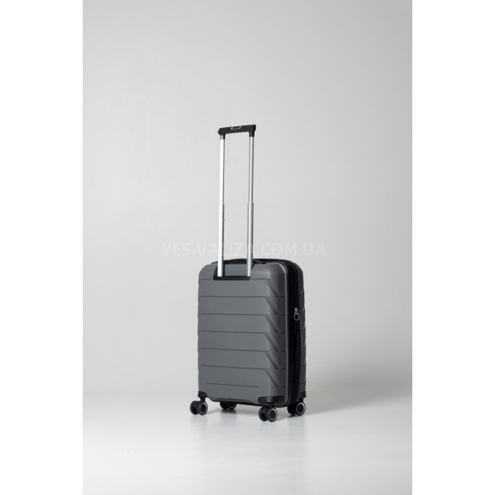 Валіза ручна поклажа S поліпропілен сіра 55х36х20+5/43л/2.9кг/Snowball, фото 2