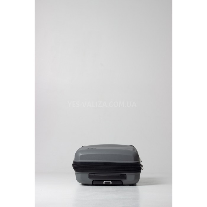 Чемодан ручная кладь S полипропилен серый 55х36х20+5/43л/2.9кг/Snowbal, фото 7