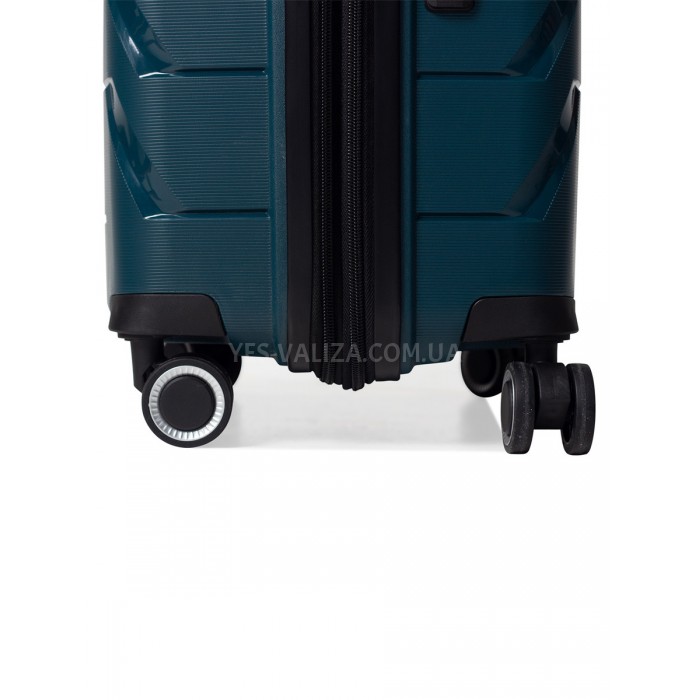 Чемодан большой полипропилен зелёный76х51х29+5/115л/4.6кг Snowbal33603, фото 7