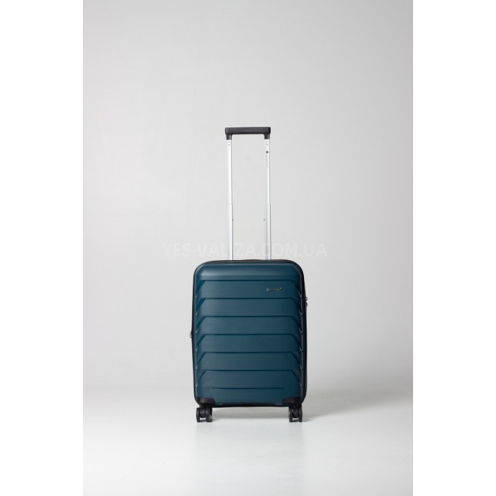 Чемодан ручная кладь полипропилен зелёный 55х36х20+5/43л/2.9кг/Snowbal, фото 2