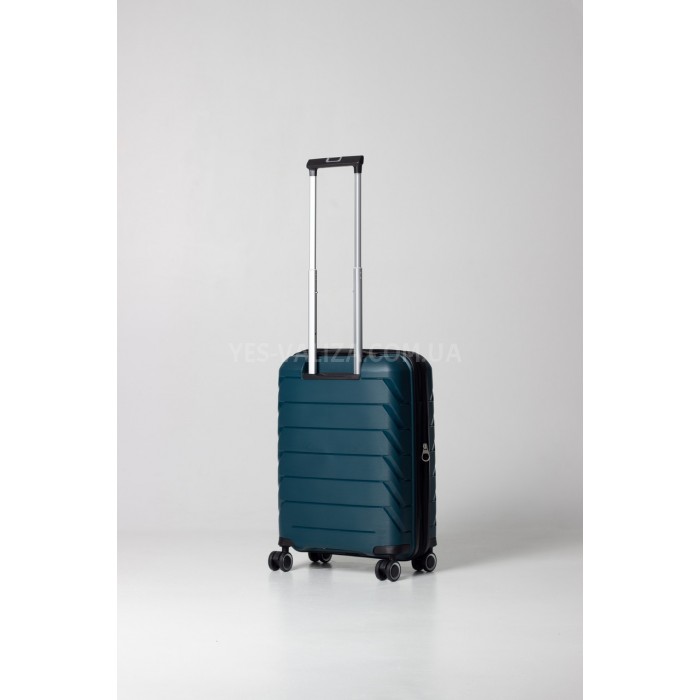 Валіза ручна поклажа поліпропілен зелена 55х36х20+5/43л/2.9кг/Snowball, фото 3