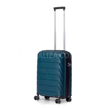 Чемодан ручная кладь полипропилен зелёный 55х36х20+5/43л/2.9кг/Snowbal