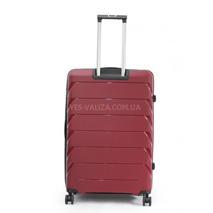 Валіза велика L поліпропілен бордо 76х51х29+5/115л/4.6кг/Snowbal 33603, фото 3