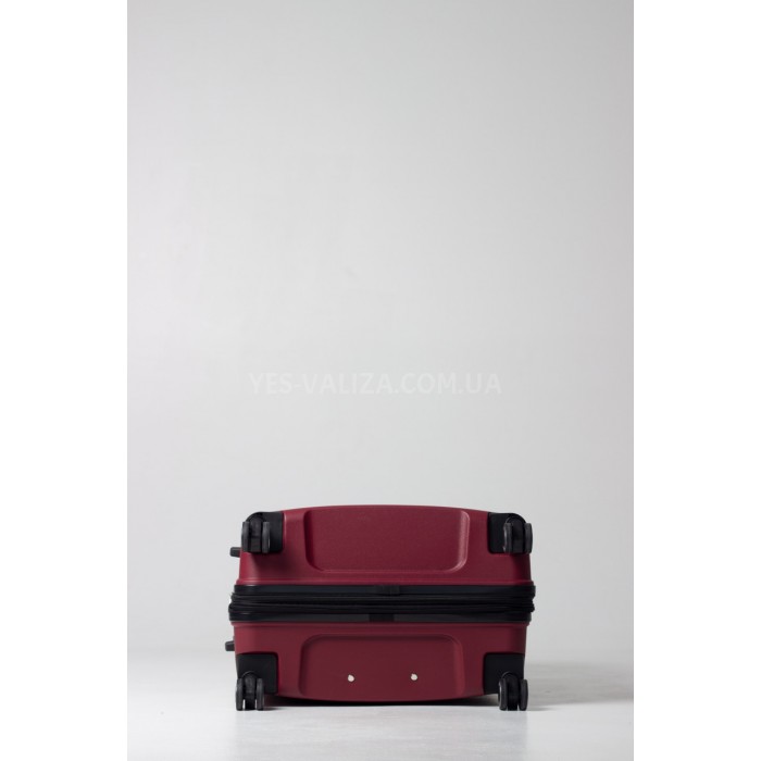 Чемодан средний M полипропилен бордо 66х44х26+5/77л/3.7кг/Snowbal33603, фото 7