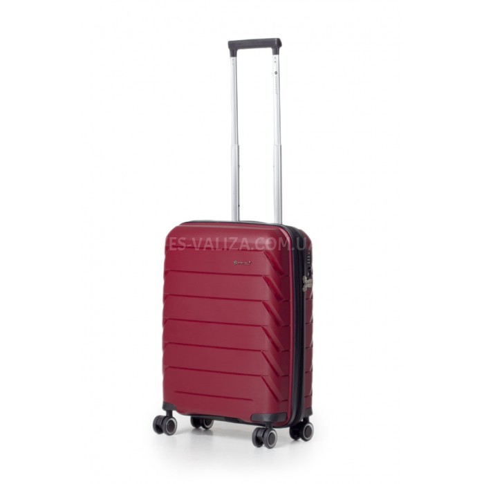 Валіза середня M поліпропілен бордо 66х44х26+5/77л/3.7кг/Snowbal 33603, фото 1