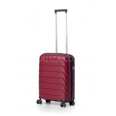 Чемодан средний M полипропилен бордо 66х44х26+5/77л/3.7кг/Snowbal33603