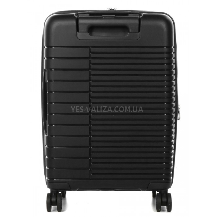 Валіза мала S поліпропілен чорна 55х37х21(+5)см/46л/3.7кг/Airtex 642, фото 3