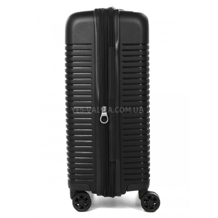 Чемодан малый S полипропилен чёрный 55х37х21(+5)см/46л/3.7кг/Airtex642, фото 5