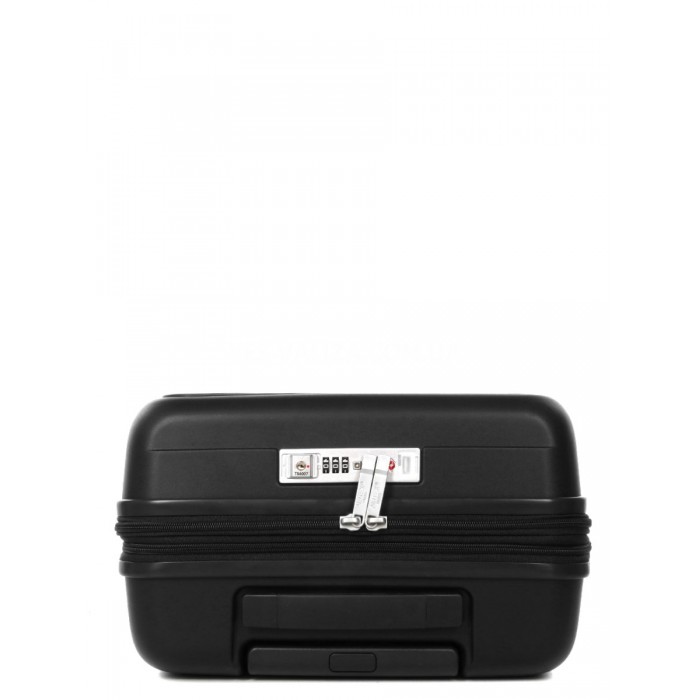 Валіза мала S поліпропілен чорна 55х37х21(+5)см/46л/3.7кг/Airtex 642, фото 7