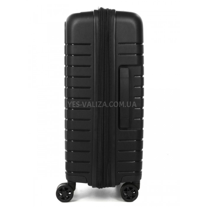 Чемодан малый S полипропилен чёрный 55х37х21(+5)см/46л/3.7кг/Airtex642, фото 4