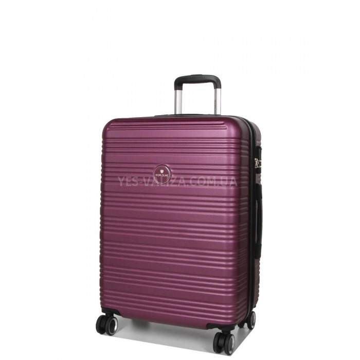 Чемодан Франция средний M фиолет 65х46х28+5см/78л/3.6кг/Worldline 805, фото 2