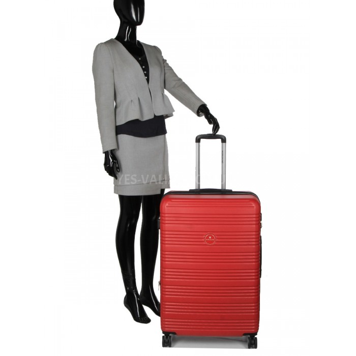 Валіза Франція велика L червона 75х52х31+5см/115л/4.3кг/Worldline 805, фото 10