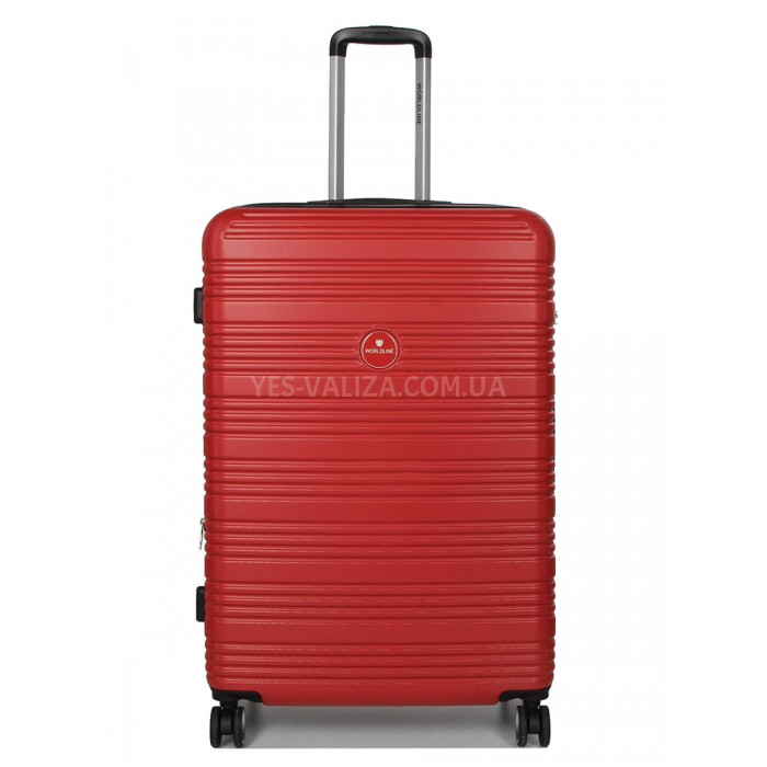 Чемодан Франция большой L красный 75х52х31+5см/115л/4.3к/Worldline 805, фото 2