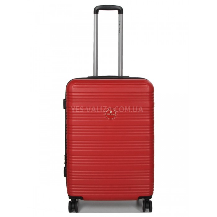 Валіза Франція середня M червона 65х46х28+5см/78л/3.6кг/Worldline 805, фото 1