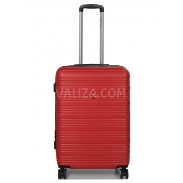 Чемодан Франция средний M красный 65х46х28+5см/78л/3.6кг/Worldline 805