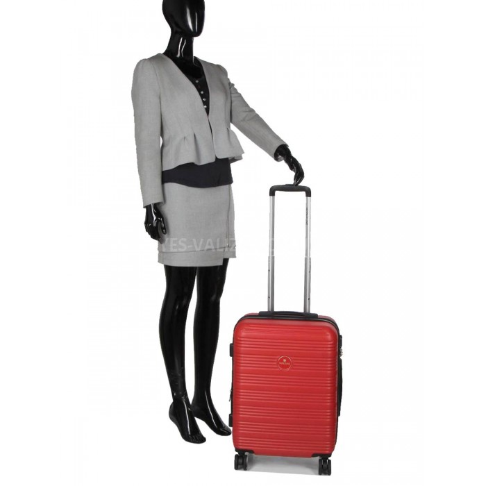 Чемодан Франция малый S красный 55х40х25(+5)см/50л/2.9кг/Worldline 805, фото 10