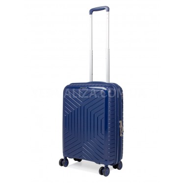 Чемодан ручная кладь S полипропилен синий 55х36х20см/35л/2.5кг/Snowbal