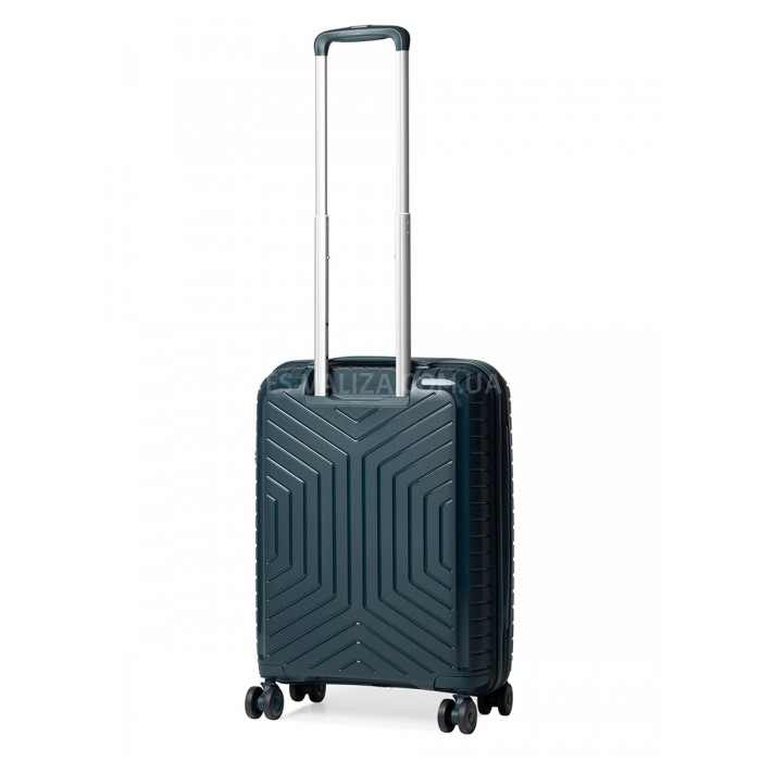 Чемодан ручная кладь Sполипропилен т.зелёный55х36х20/35л/2.5кг/Snowbal, фото 3