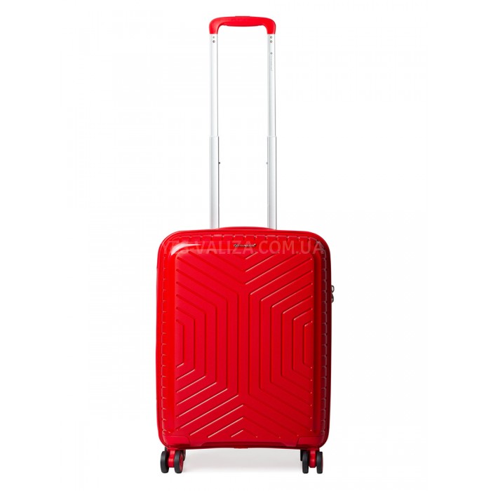 Валіза ручна поклажа S поліпропілен червона 55х36х20/35л/2.5кг/Snowbal, фото 2