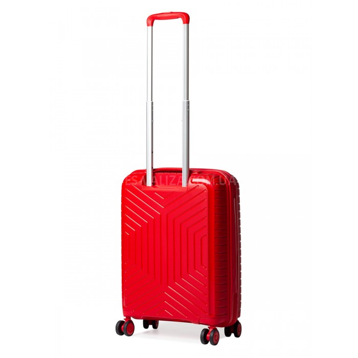 Валіза ручна поклажа S поліпропілен червона 55х36х20/35л/2.5кг/Snowbal, фото 3