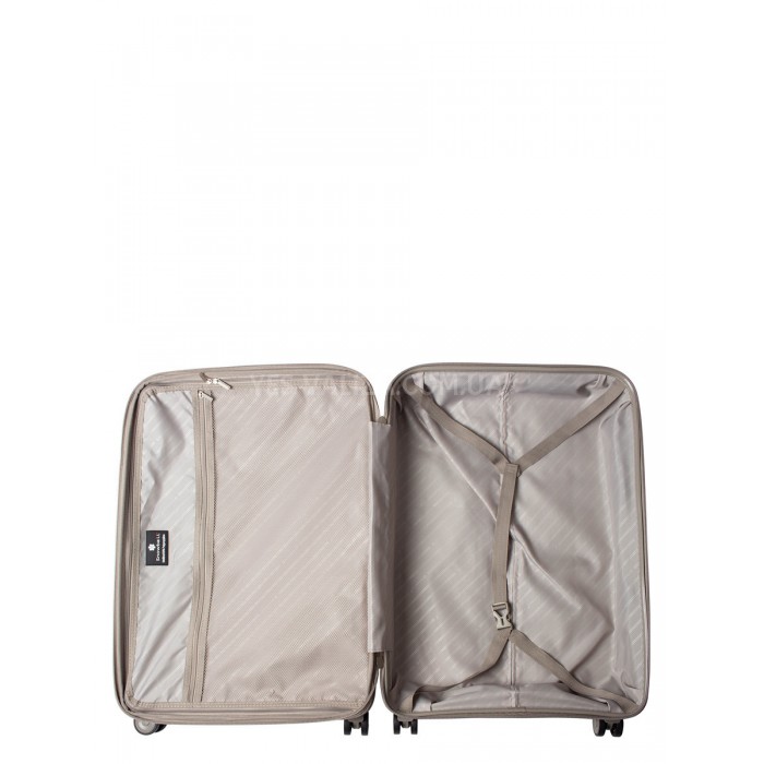Чемодан ручная кладь S полипропилен беж 55х36х20см/35л/2.5кг/Snowball, фото 10