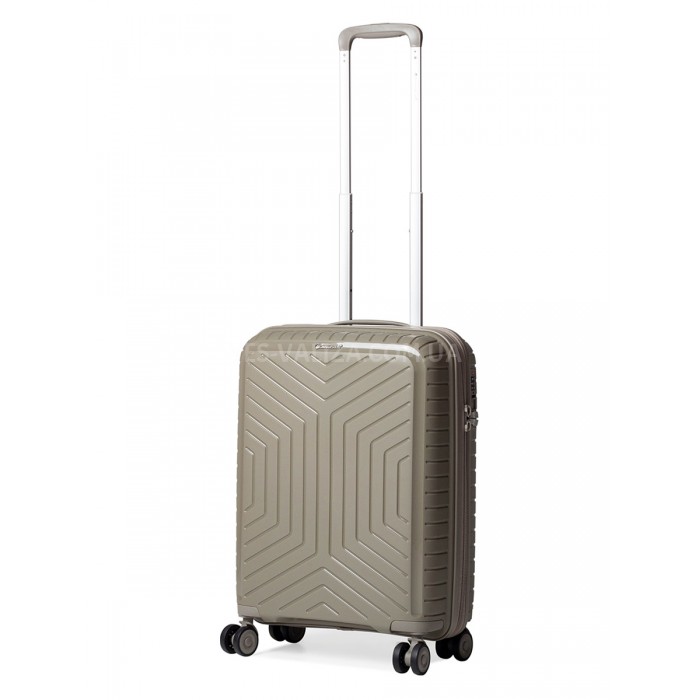 Чемодан ручная кладь S полипропилен беж 55х36х20см/35л/2.5кг/Snowball, фото 1