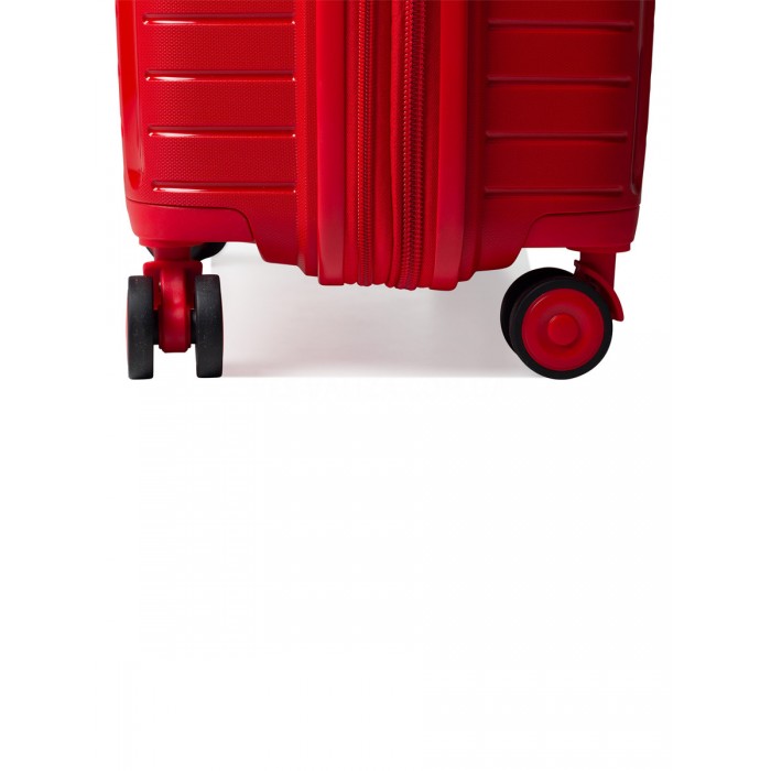 Валіза середня M поліпропілен червона 67х47х26(+5)см/83л/3.7кг/Snowbal, фото 9