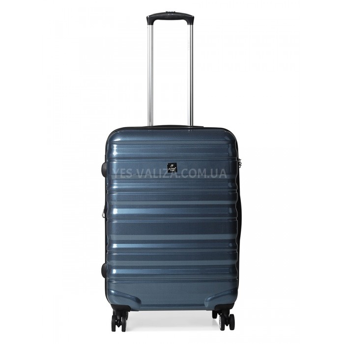 Чемодан Airtex средний M поликарбонат синий 66х43х25(+5)см/76л/3.5кг, фото 2