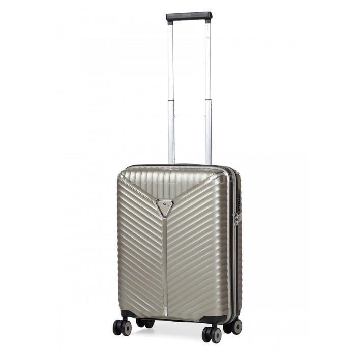 Валіза мала S поліпропілен бежева 55х36х20см/36л/2.8кг/Snowball 05103, фото 1