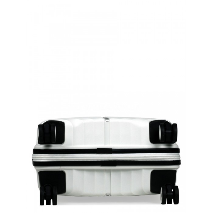 Валіза мала S поліпропілен біла 55х36х20см/36л/2.8кг/Snowball 05103, фото 7