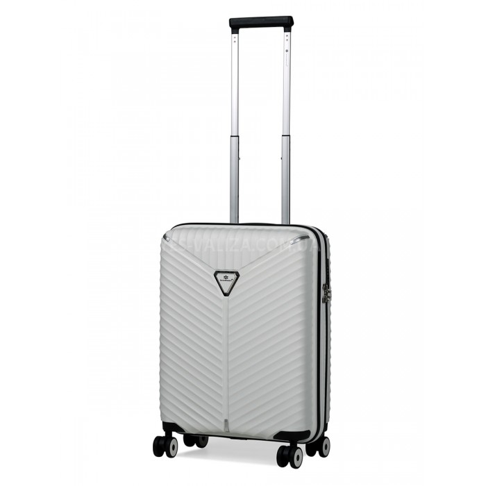 Чемодан малый S полипропилен белый 55х36х20см/36л/2.8кг/Snowball 05103, фото 1