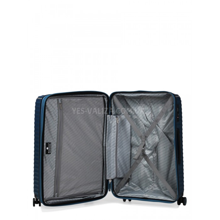 Чемодан малый S полипропилен синий 55х36х20см/36л/2.8кг/Snowball 05103, фото 10