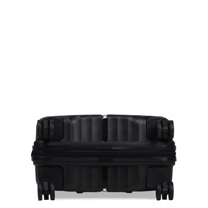 Чемодан малый S полипропилен чёрный 55х36х20/36л/2.8кг/Snowball 05103, фото 6