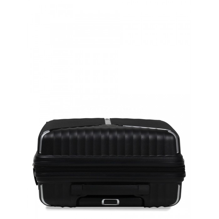 Чемодан малый S полипропилен чёрный 55х36х20/36л/2.8кг/Snowball 05103, фото 7