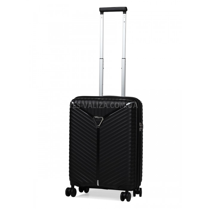 Чемодан малый S полипропилен чёрный 55х36х20/36л/2.8кг/Snowball 05103, фото 1