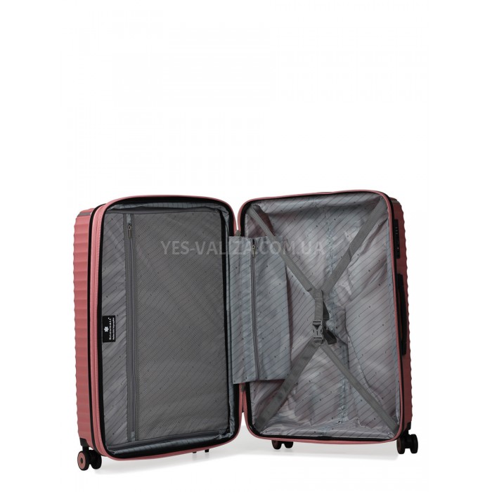 Валіза мала S поліпропілен пудра 55х36х20см/36л/2.8кг/Snowball 05103, фото 10