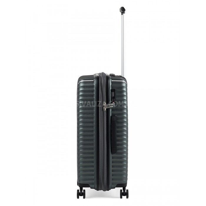 Чемодан средний M полипропилен хаки 66х45х28+5/87л/3.5кг/Snowbal 05103, фото 4