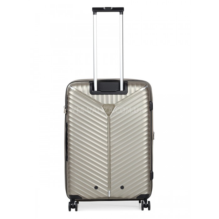 Валіза середня M поліпропілен беж. 66х45х28+5/87л/3.5кг/Snowball 05103, фото 3