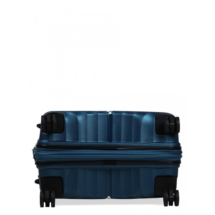 Чемодан средний M полипропилен синий 66х45х28+5/87л/3.5кг/Snowbal05103, фото 7