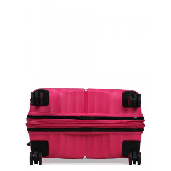 Чемодан средний M полипропилен роза 66х45х28+5/87л/3.5кг/Snowbal 05103, фото 8