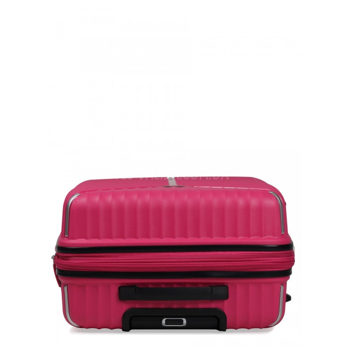 Чемодан средний M полипропилен роза 66х45х28+5/87л/3.5кг/Snowbal 05103, фото 7