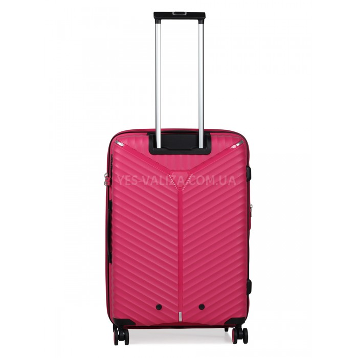 Чемодан средний M полипропилен роза 66х45х28+5/87л/3.5кг/Snowbal 05103, фото 3