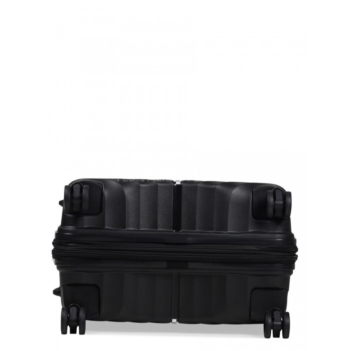 Чемодан средний M полипропилен чёрный66х45х28+5/87л/3.5кг/Snowbal05103, фото 8