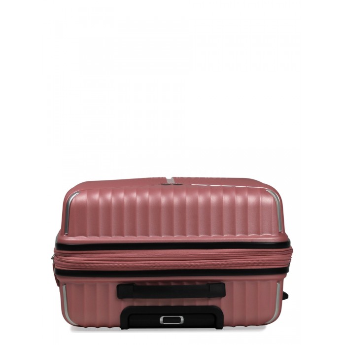 Валіза середня M поліпропілен пудра 66х45х28+5/87л/3.5кг/Snowbal 05103, фото 7