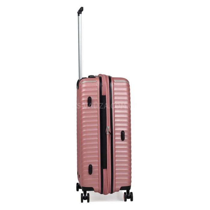 Чемодан средний M полипропилен пудра 66х45х28+5/87л/3.5кг/Snowbal05103, фото 5