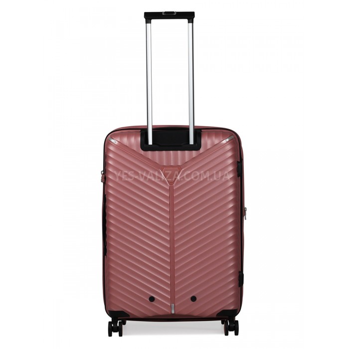 Валіза середня M поліпропілен пудра 66х45х28+5/87л/3.5кг/Snowbal 05103, фото 3