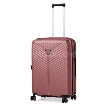 Чемодан средний M полипропилен пудра 66х45х28+5/87л/3.5кг/Snowbal05103