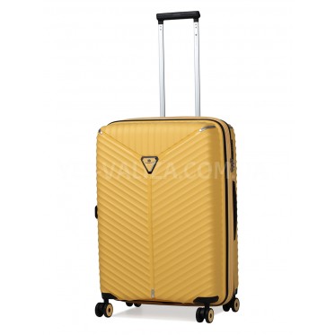 Чемодан средний M полипропилен жёлтый66х45х28+5/87л/3.5кг/Snowbal05103