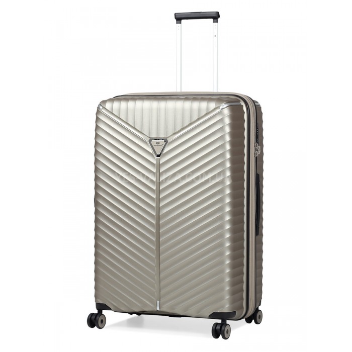 Валіза велика L поліпропілен беж 76х51х31+5/126л/4.4кг/Snowball 05103, фото 1