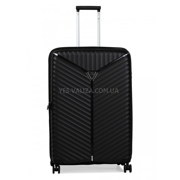 Валіза велика L поліпропілен чорна 76х51х31+5/126л/4.4кг/Snowbal 05103, фото 2